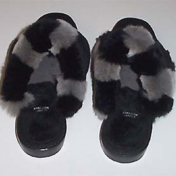 Stuart Weitzman black Furgetit rabbit fur slide 7 - Picture 4 of 6